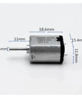 Compact Mini DC Motor 15.4mm By 11.8mm 1.5mm Shaft High Speed Micro Quiet 3V 5V 6V For Tiny Robots And RC Projects