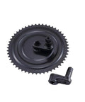 52-Tooth Crank Sprocket Gear Set Replacement for stationary and exercise bikes and elliptical trainer drive system, shown with components