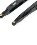 One Tenth RC Crawler Rear Trailing Arms CNC Machined Aluminum Beefed Up Upgrade For Axial RBX10 RYFT AXI03009 AXI03005 Performance Boost Easy Install Durable Linkage For Rock Crawling, black aluminum pair