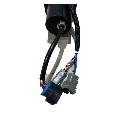 Detailed view of wiring on Excavator Control Joystick Handle Assembly For Pilot Valve Travel Devices And Crawler Crane Parts.