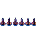 Six Pcs M5 By 15mm Titanium Alloy Self Tapping Bolts Torx Head With Burn Blue Finish For BMW Harley Honda Ducati Universal Motorcycle Applications And Truss Fasteners