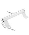 Aluminum Alloy Sliding Barn Door Handles With Comfortable Grip Grab And Go for homes and offices, white finish, size 7.86x3.07x0.86 in