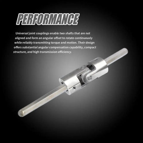 15mm To 15mm Universal Joint Coupling 304 Stainless Steel Rotatable U Joint Shaft DIY Model RC Car Robot Built Tough With High Torque