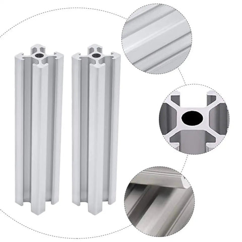 Four Pack Beefy Aluminum T Slot Profile 150mm Rails For DIY CNC, 3D Printer Frames, Workbenches And Industrial Framing Systems, Heavy Duty, Smooth Finish, Durable And Versatile For Quick, Easy Assembly, close-up profile