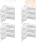 Four stacks of 30 Pcs Table Corner Protectors With Heavy Duty Adhesive Tape Soft PVC Safety Corner Guards For Anti Collision
