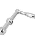 Beefy High Hardness Milling Machine Ball Handle Kit with Three Ball Crank for Bridgeport Style Mills, ergonomic grip, side view