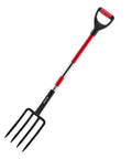 Heavy Duty Garden Fork With Fiberglass Handle 4 Tine Spading Fork 45 Inch Digging Fork With Y Grip for gardening and composting