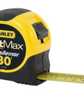FatMax 30-Foot Tape Measure With Non-Slip Rubber Grip, Heavy-Duty Case, Large Read Numbers, Durable ABS Build, Ideal For Solo Measurements And Tough Jobsite Use
