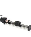 Custom Precision Electric Linear Guide Rail Cross Actuator System With 57 Stepper Motor Ball Screw Motion Module RDT300 Clamp, black metal