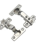 Twenty Five Millimeter Soft Close Hydraulic Buffer Dampers Two Pack For Kitchen Cupboard Doors With Hella Smooth Silent Operation And No Sweat Install Solid Cabinet Upgrade Kit, stainless steel hinges.