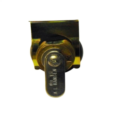 Top Shelf Push Button Lock Cylinder Assembly With Spare Key For Metal Toolboxes And Work Rig Gear Secure Alloy Steel Storage Hardware Quick Swap Shop Essential close-up view of lock cylinder with push button mechanism.