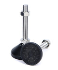Durable Nylon Adjustable Threaded Leveling Feet With Swivel Base for Furniture Legs, D80 and M8 to M20 Thread Size, 10 Pack