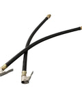 Heavy Duty Tire Inflator Hose For Quick Car Pump Up Without Taking Off Wheels, 76 inches long, rubber metal build.