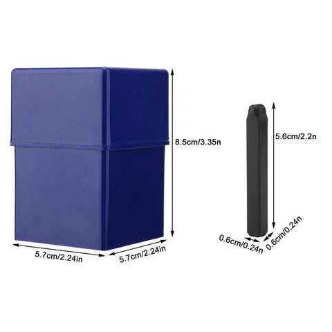36 Piece 5mm Metal Stamping Kit With Alphabet And Number Stamps For Leather Tooling, storage box and single stamp dimensions