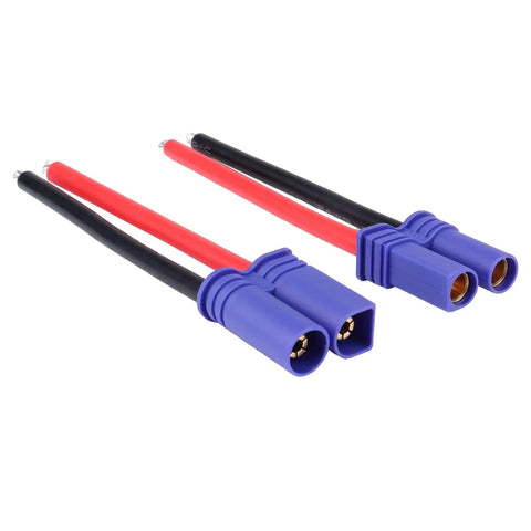 EC5 Battery Connector Set Dope High Current 12 AWG Silicone Wire male and female connectors with red and black wires