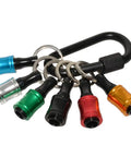 One Quarter Inch Hex Shank Aluminum Alloy Screwdriver Bits Holder Extension Bar Drill Adapter With Quick Change in multiple colors