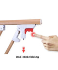 Foldable Bed Rail Guard For Elderly And Kids, one-click folding button with assist handle