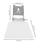 2 Pack Bench Grinder Eye Shields For 125 150 200 250 Grinders displayed flat with dimensions shown