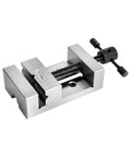 Heavy Duty Steel Grinding Vice Featuring Smooth Gliding Jaws And Slick 2 Inch Jaw Spread For Mini Milling Machines shown from top angle.