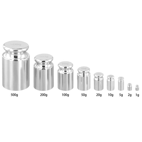 12 Piece Calibration Weights Set With Tweezers And Storage Box Pro Grade High Precision Steel Weights For Digital Scales 1-500g