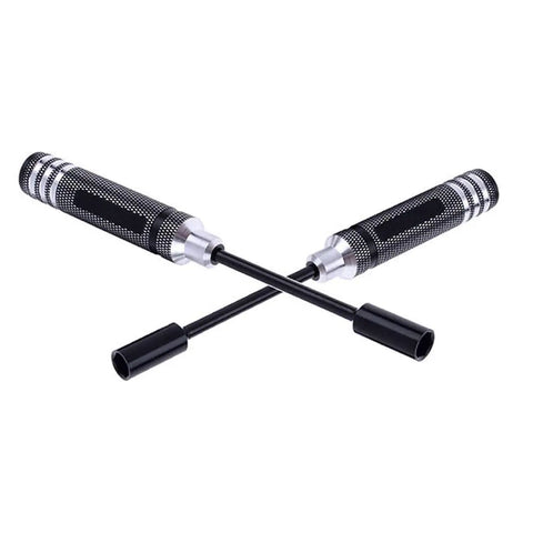 4 Piece Hex Nut Key Socket Set For RC Hobbyists Cars Trucks Boats And Planes Includes 4.0mm 5.5mm 7.0mm 8.0mm Sockets Flat Head Screwdrivers
