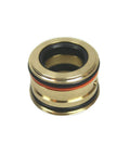 Waterjet hydraulic cartridge seal assembly, brass body with black and red O-rings