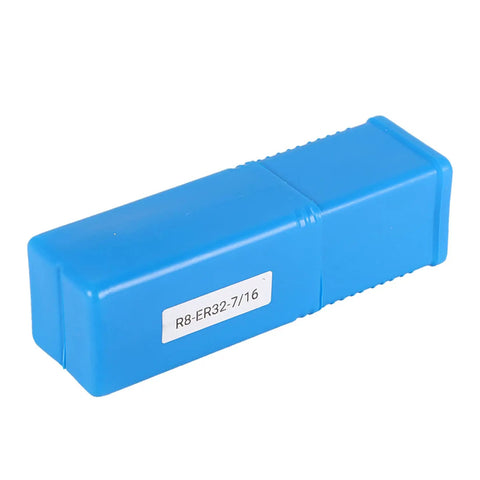 Blue case for ER32 Collet Chuck Tool Holder for CNC Milling Lathe with Seven Sixteenth Inch Spindle Thread