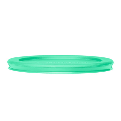 Mint lid from Two Cup Glass Storage Containers With Lids Set Of Four Mint Snugfit Lids Keeps Leftovers Fresh For Meal Prep