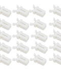 Pack of 10 white Plastic Trash Can Lock Self Locking Switch Catch Replacement For Touch Lid Bin Latch Clip Durable Repair Kit