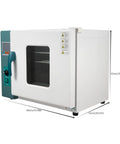 Heavy Duty Digital Convection Drying Oven 110V 1000W With Precision Temp Control built tough, shown from the front with dimensions.
