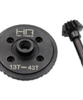 SWRA9433 43T And 13T Steel Helical Diff Ring And Pinion Underdrive Gear Set for RC Cars with 43T ring and 13T pinion
