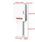 Heavy Duty EV Charger Protective Cover With Integrated Stand And Hella Secure Combo Lock Universal Weatherproof Charging Station Box, 50cm width.