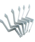 Heavy Duty Door Stops For Sliding Doors And Garage Doors 6 Pack, Zinc Plated Solid Steel Door Stoppers With Screws, Indoor Outdoor Use