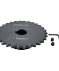 35B30 Roller Chain Sprocket For ANSI 35 Chain, 30 Teeth, Type B, visible with included setscrews and hex key