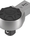 Close-up of Reversible One-Half Inch Ratchet Insert For One-Half Inch Square Socket Wrenches, 66 Mm Length, black knob.