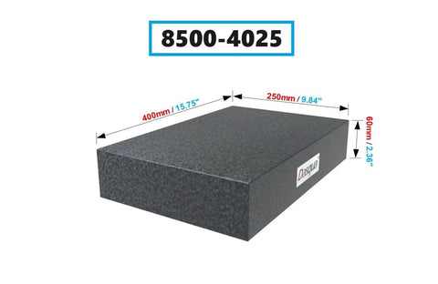 Dasqua granite surface plate 8500-4025, 400 mm x 250 mm x 60 mm, Grade A