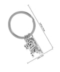 Silver Zinc Alloy Keychain For Travel Buffs Easy To Attach And Detach Keys Compact Cute Key Ring With RV Charm
