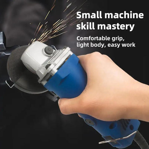 Top Shelf 75Mm Six Speed Electric Angle Grinder And Polishing Machine with ergonomic grip, ideal for metalwork and grinding.