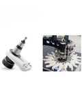 Rock Solid Precision CNC Milling Tool Holder With Heavy Duty Hardened Alloy Steel Build, close-up view of the spindle chuck.