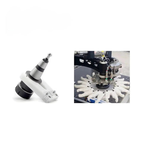 Rock Solid Precision CNC Milling Tool Holder With Heavy Duty Hardened Alloy Steel Build, close-up view of the spindle chuck.