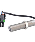 Magnetic Pickup MPU Speed Sensor For Rotational Generators And Diesel Engines Beefy Heavy Duty Anti Vibration RPM Sensor Replacement Part For Industrial Machinery Power Units And Portable Generators with threaded metal body and cable
