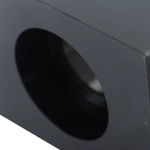 Close-up view of Hella Sturdy 5C Angle End Mill Grinding Fixture Built For Smooth Edge Sharpening with hollow mount hole.