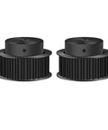 Industrial Grade 8M Timing Pulley Featuring Fifty Teeth 10 To 30Mm Adjustable Bore 25Mm Belt Width Heavy Duty Steel Build Zero Drama Mounting, shown from the front.