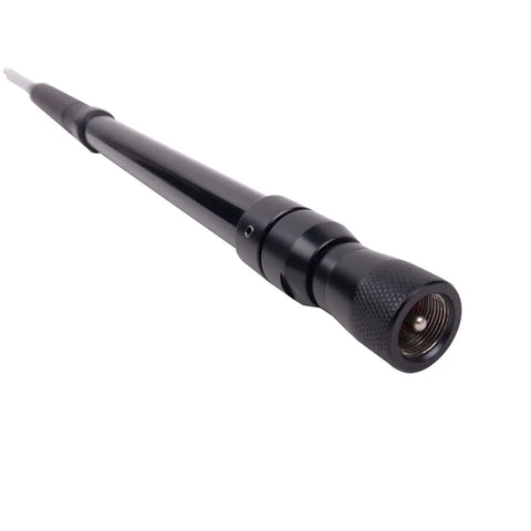 Portable Laser Engraved HF Antenna Telescopic 3.5 MHz To 50 MHz Multi Band Whip With PL259 Connector, close-up view
