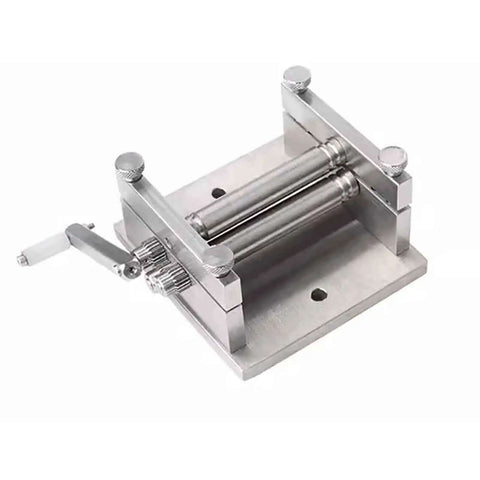 DIY Manual Plate Rolling Machine Handy Mini Bending Tool For Soft Metal Sheets And Tubes, stainless steel, top view