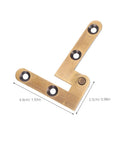 Heavy Duty Brass Pivot Hinge For Wood Doors With Silent Operation And Hidden Bookcase Door Hardware For Invisible Cabinet Hinges In Home And Office 2 Pack Galpada