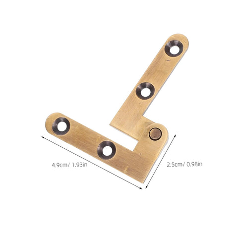 Heavy Duty Brass Pivot Hinge For Wood Doors With Silent Operation And Hidden Bookcase Door Hardware For Invisible Cabinet Hinges In Home And Office 2 Pack Galpada