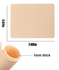 Tattoo Practice Skin Kit With Transfer Paper 66-Piece Set Including Fake Skins, 5.62in x 7.48in silicone pad dimensions.