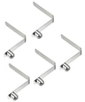 Hella Durable Manganese Steel Push Button Spring Clips 11X9mm in silver for quick camping tent setup.