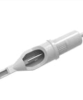 Gen C Round Liner Tattoo Cartridges Featuring Legit Medical Grade Stainless Steel And Slick Silicone Bodies For Clean Smooth Setup And Pro Shop Ready EO Sterile Protection with fine needles for detailed tattoo work.